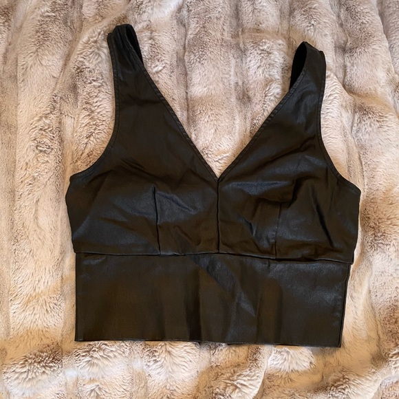 Necessary Clothing Tops - Black crop top